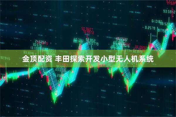 金顶配资 丰田探索开发小型无人机系统