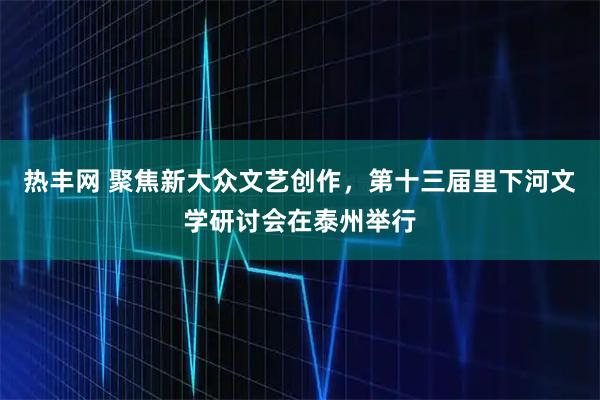 热丰网 聚焦新大众文艺创作，第十三届里下河文学研讨会在泰州举行