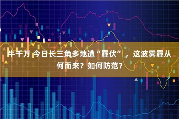 牛千万 今日长三角多地遭“霾伏” ，这波雾霾从何而来？如何防范？