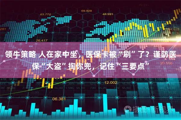 领牛策略 人在家中坐，医保卡被“刷”了？谨防医保“大盗”掏你兜，记住“三要点”