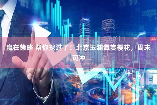 赢在策略 帮你探过了！北京玉渊潭赏樱花，周末可冲
